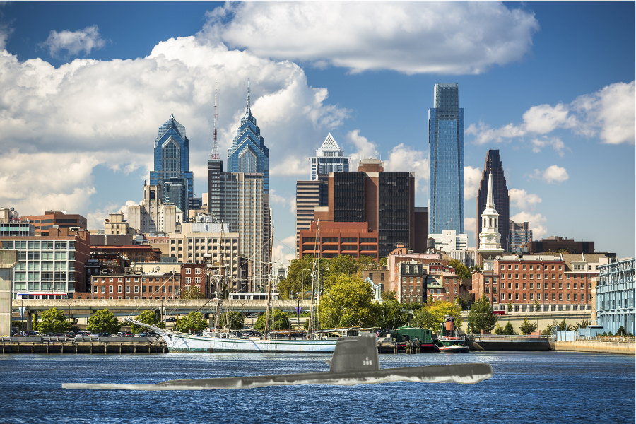 Bang entereing Philly harbor