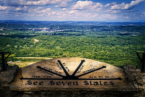 See 7 states from the top of Lookout Mountain