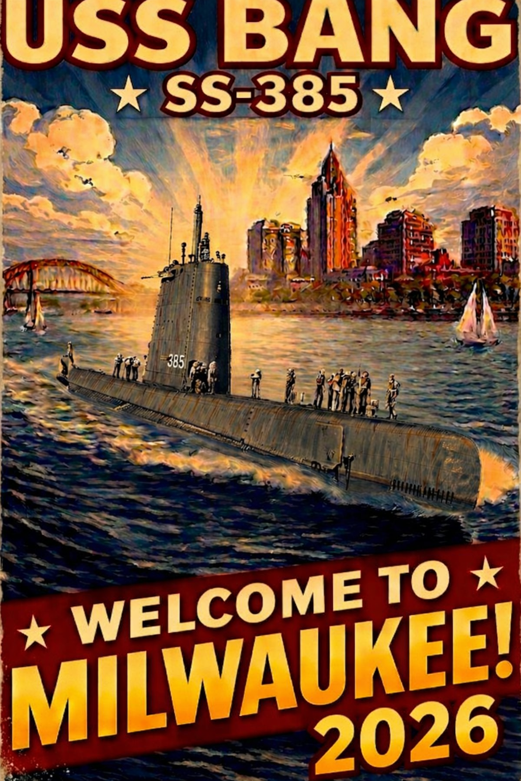 Welcome Bang to Milwaukee poster